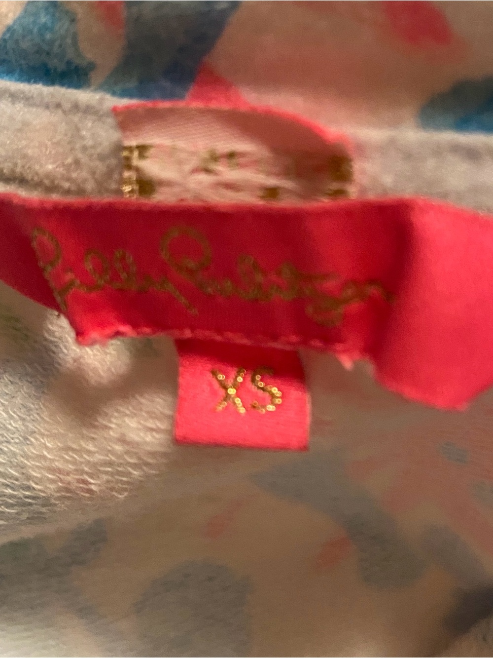 Lilly Pulitzer Women’s Quarter Zip Pullover Coral-Pastel Colors, Size XS - Picture 6 of 10